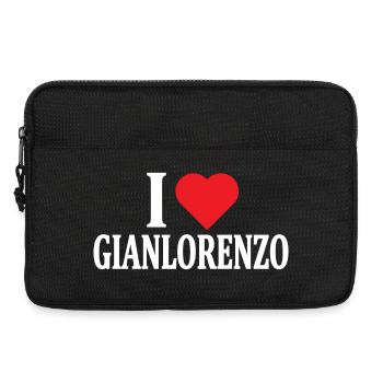 T-Shirt Ich liebe Gianlorenzo T-Shirt Geschenkidee - Laptoptasche 13" - Schwarz - Vorne