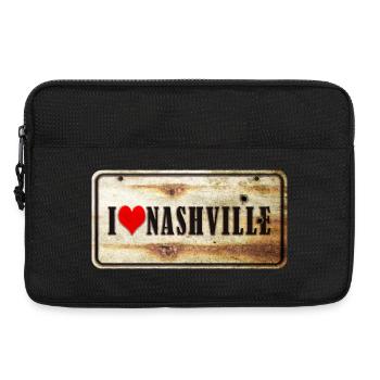 Ich liebe Nashville Vintage Schild - Laptoptasche 13" - Schwarz - Vorne