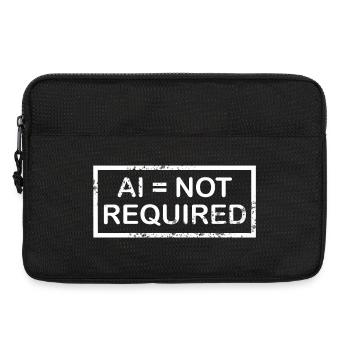 AI = not required (white) - Laptoptasche 13" - Schwarz - Vorne