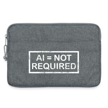AI = not required (white) - Laptoptasche 13" - Grau meliert - Vorne