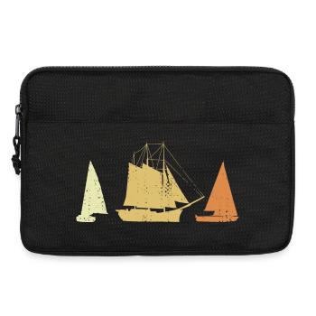 Vintage Segelschiffe - Laptoptasche 13" - Schwarz - Vorne