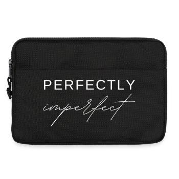Elegant Schriftzug mit Inspirationselementen - Laptoptasche 13" - Schwarz - Vorne