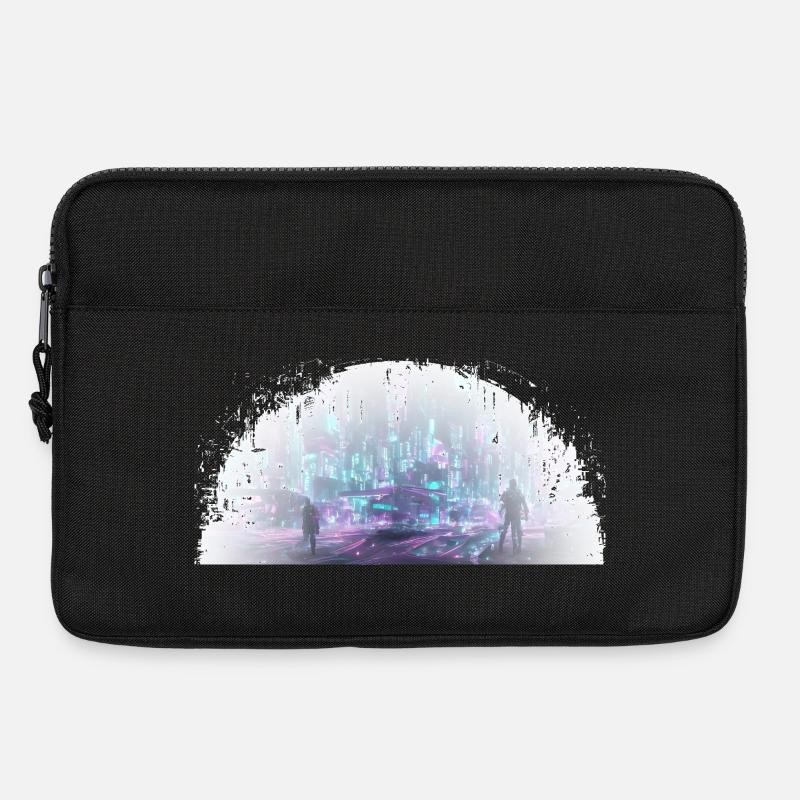 Cybercity - City in the Light - Laptoptasche 13" - Schwarz