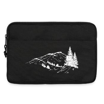 Alpine Silhouettenrücke - Laptoptasche 13" - Schwarz - Vorne