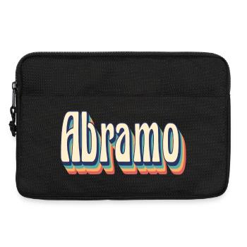 T-shirt Abraham rétro style vintage idée cadeau - Sacoche pour ordinateur portable 13 pouces - noir - Devant