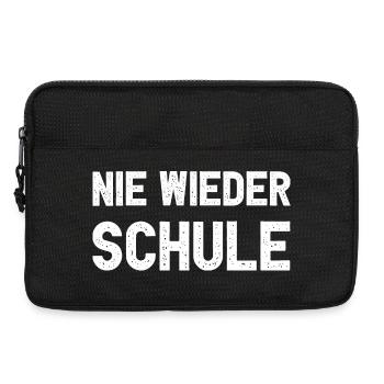 Nie Wieder Schule Lustiges Abitur Schulabschluss - Laptoptasche 13" - Schwarz - Vorne