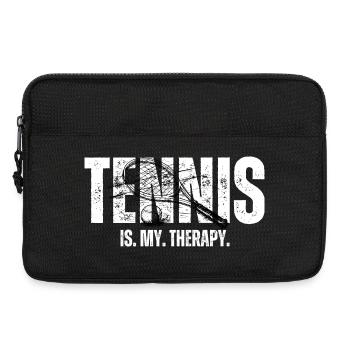 Tennis Therapy Bold Tee - Laptop bag 13" - black - Front