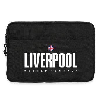 Liverpool Bold Block Text - Laptop bag 13" - black - Front