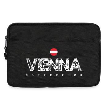 Vena Österreich Distressed Logo - Laptop bag 13" - black - Front