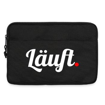 Läuft. - Laptoptasche 13" - Schwarz - Vorne