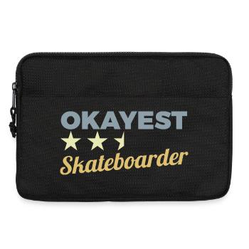 D’accord Skateboarder - Sacoche pour ordinateur portable 13 pouces - noir - Devant