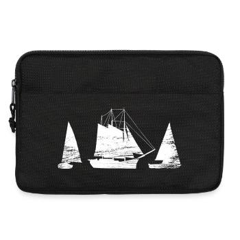 Segelboot - Laptoptasche 13" - Schwarz - Vorne