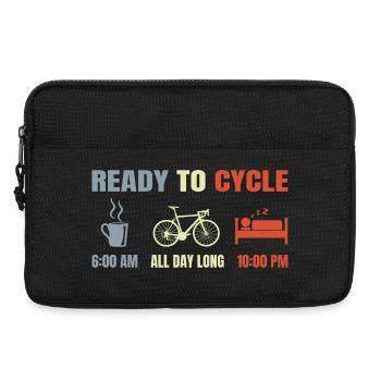 Radfahrer Zeitplan - Laptoptasche 13" - Schwarz - Vorne