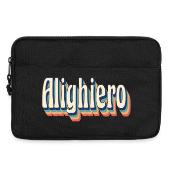 vintage rétro Alighiero t-shirt t-shirt cadeau - Sacoche pour ordinateur portable 13 pouces - noir - Devant