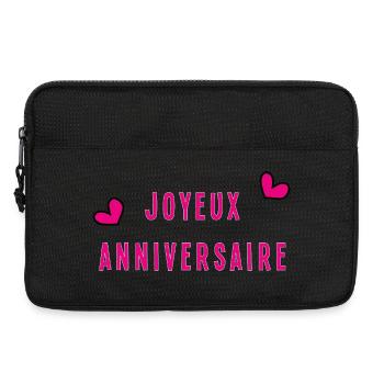 JOYEUX ANNIVERSAIRE - Sacoche pour ordinateur portable 13 pouces - noir - Devant