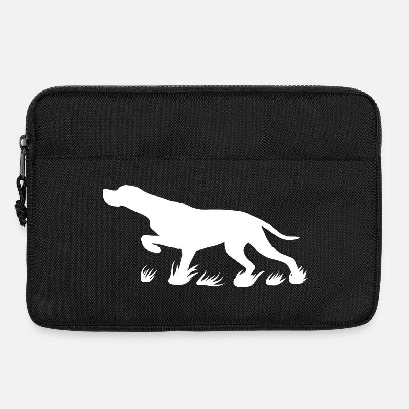Pointer protruding (white) - Laptop bag 13" - black