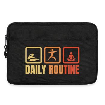 Routine quotidienne de yoga - Sacoche pour ordinateur portable 13 pouces - noir - Devant