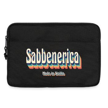 Sicilia sabbenerica t-shirt Sicilian greeting - Laptop bag 13" - black - Front