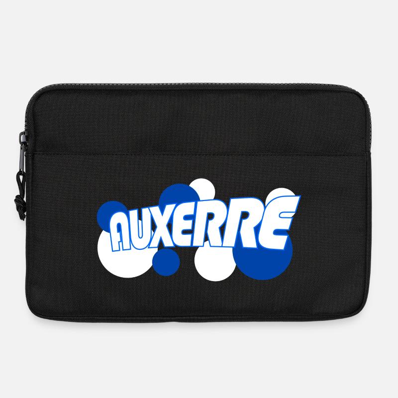 Auxerre Retro Tippfehler Blau - Laptoptasche 13" - Schwarz