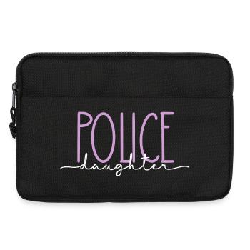 Policier Fille Fière Cadeau Mignon - Sacoche pour ordinateur portable 13 pouces - noir - Devant