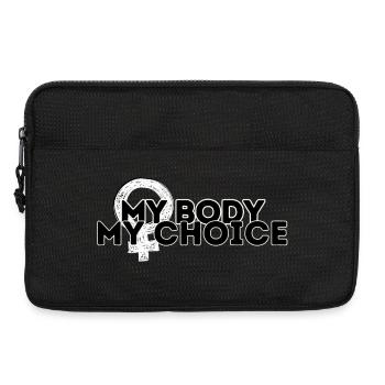Mon corps, mon choix (BW) - Sacoche pour ordinateur portable 13 pouces - noir - Devant