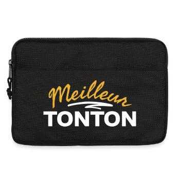 T-shirt avec motif Meilleur Tonton humoristique - Sacoche pour ordinateur portable 13 pouces - noir - Devant