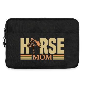 Vintage Western Pferde-Mama - Laptoptasche 13" - Schwarz - Vorne