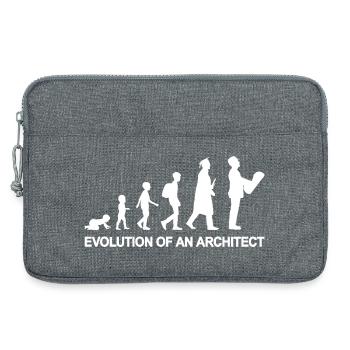 De l’enfant à l’architecte - Sacoche pour ordinateur portable 13 pouces - gris chiné - Devant
