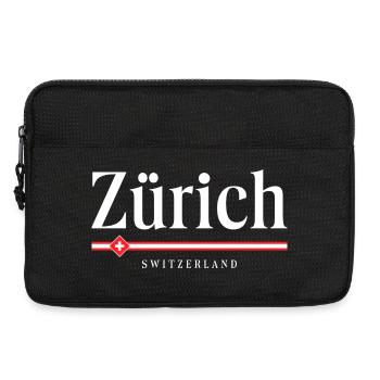 Zürich Schweiz - Laptoptasche 13" - Schwarz - Vorne