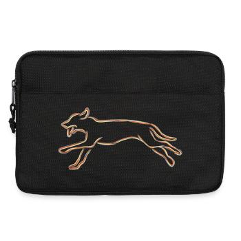 Dessin de chien - Sacoche pour ordinateur portable 13 pouces - noir - Devant