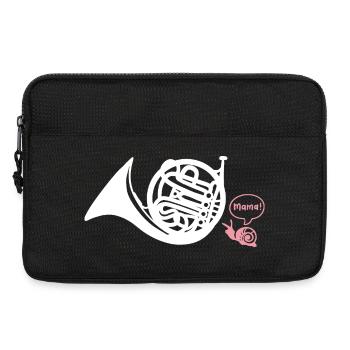 Waldhorn Hornist - Laptoptasche 13" - Schwarz - Vorne
