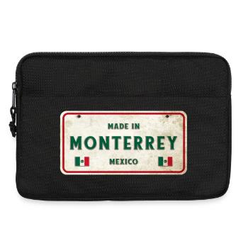 Monterrey Mexiko Vintage Schild Design - Laptoptasche 13" - Schwarz - Vorne