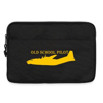 old school pilot An-12 - Laptoptasche 13" - Schwarz - Vorne