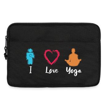 Ich liebe Yoga - Laptoptasche 13" - Schwarz - Vorne