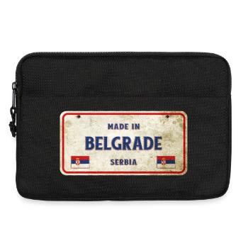 Belgrade Serbia vintage sign - Laptop bag 13" - black - Front