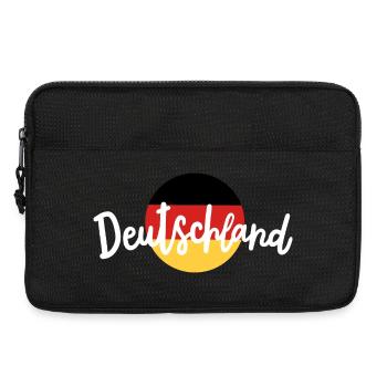 Deutschland deutsche Flagge - Laptoptasche 13" - Schwarz - Vorne