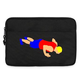 Pushups - Laptop bag 13" - black - Front