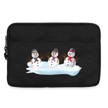 Snowmen - Snowman Christmas squad - Laptop bag 13" - black - Front