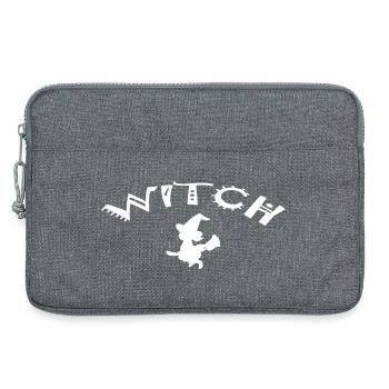 WITCH - Laptop bag 13" - heather grey - Front