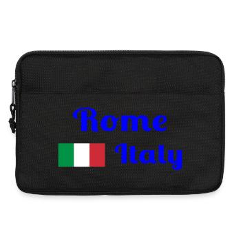 Rome Italy - Stylish prints - Laptop bag 13" - black - Front