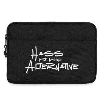 Hass ist keine Alternative - Laptoptasche 13" - Schwarz - Vorne