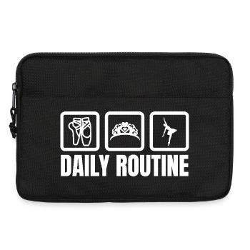 Routine quotidienne de la ballerine - Sacoche pour ordinateur portable 13 pouces - noir - Devant