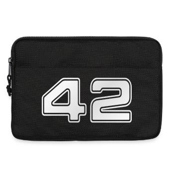 NERDY forever - 42 - Laptoptasche 13" - Schwarz - Vorne