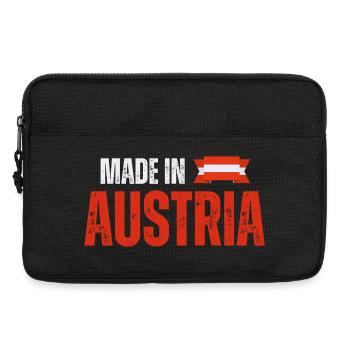 Made in Austria, österreichischer Stolz - Laptoptasche 13" - Schwarz - Vorne