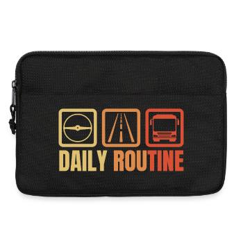 Bus driver daily routine - Laptop bag 13" - black - Front