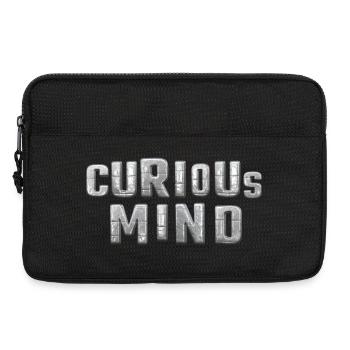 curious Mind metallic 3d - Laptoptasche 13" - Schwarz - Vorne