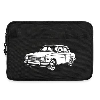 DDR auf vier Rädern - Laptoptasche 13" - Schwarz - Vorne