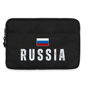 Drapeau russe, fierté russe - Sacoche pour ordinateur portable 13 pouces - noir - Devant