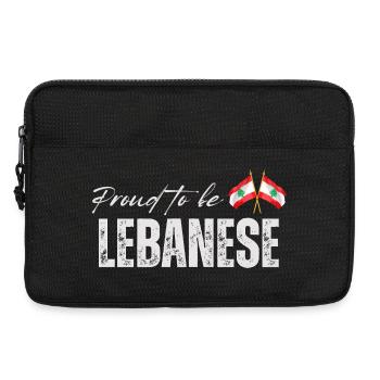 Libanese stolz, ich liebe den Libanon - Laptoptasche 13" - Schwarz - Vorne