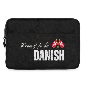 Fier Danois, j’adore le Danemark - Sacoche pour ordinateur portable 13 pouces - noir - Devant